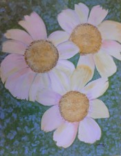 PINTURA ADSTRACTA LAS ROSAS DEL JARDIN DAVITA